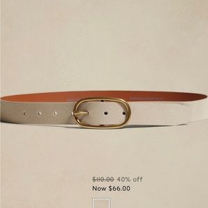 Banana Republic 100% Suede size L belt NWOT